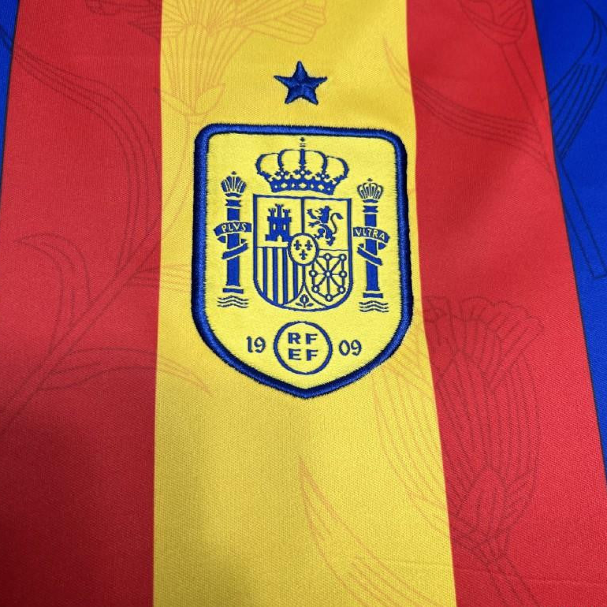 2024 Spain Euro Blue/Red/Yellow Pre-match Training Jersey