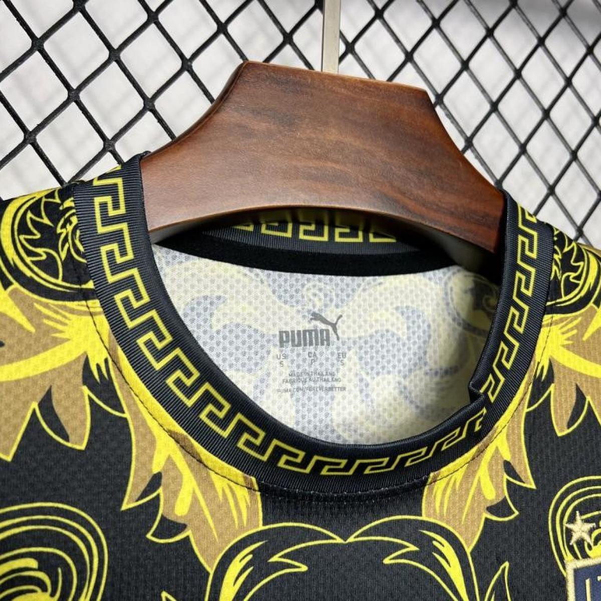 2024 Italy x Versace Gold/Black Special Jersey
