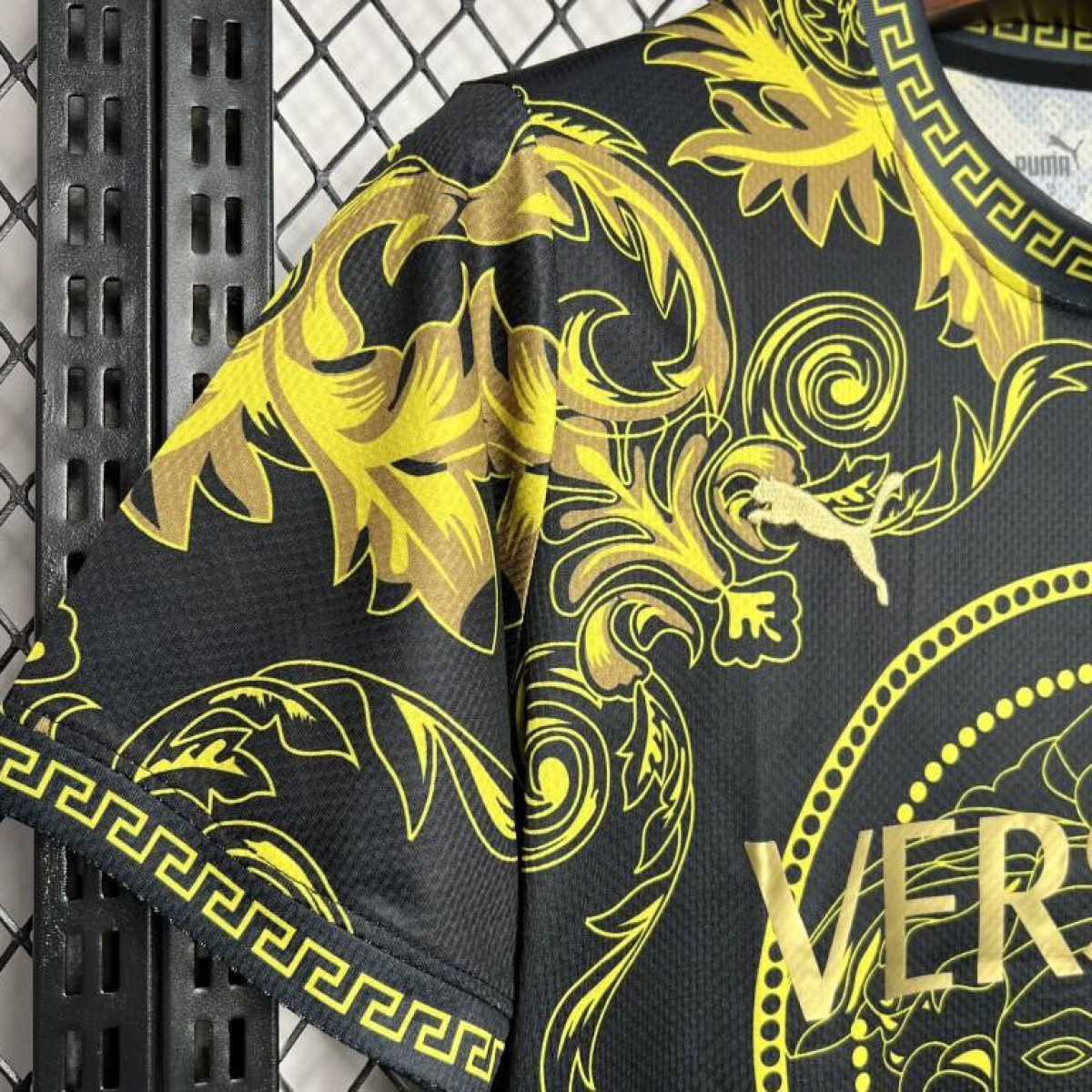 2024 Italy x Versace Gold/Black Special Jersey