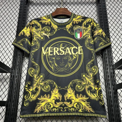2024 Italy x Versace Gold/Black Special Jersey