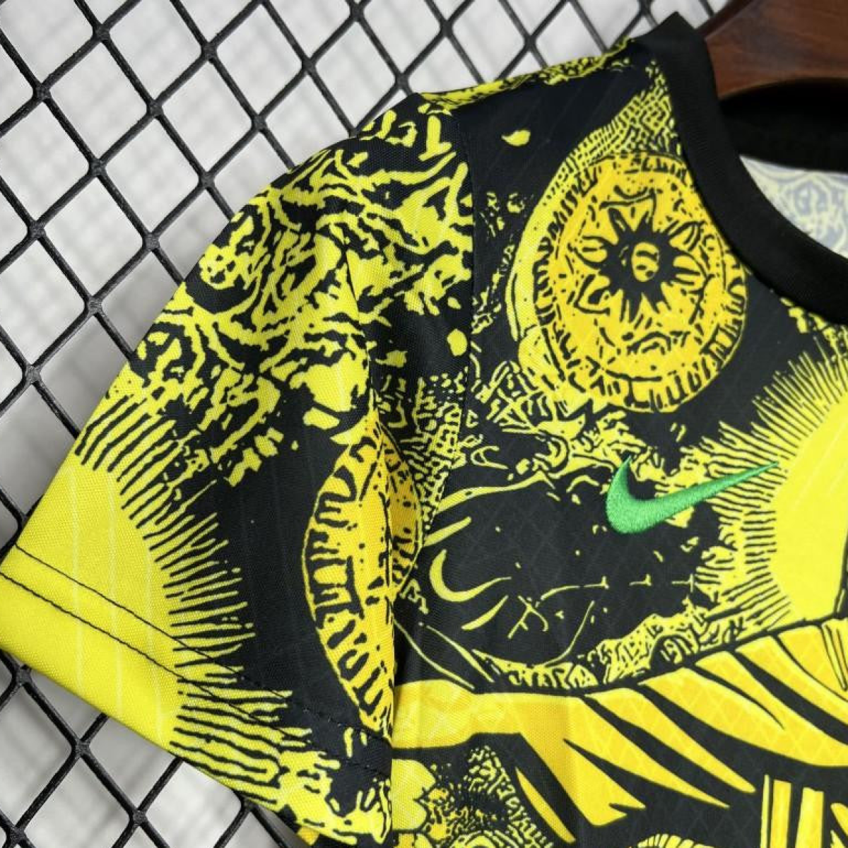 2024 Kids Brazil Christ The Redeemer Yellow Special Jersey