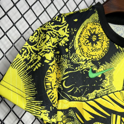 2024 Kids Brazil Christ The Redeemer Yellow Special Jersey