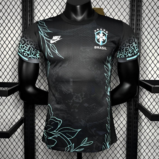 Player Version 2024 Brazil Pele Black Special Edition Jersey
