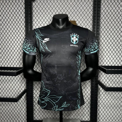 Player Version 2024 Brazil Pele Black Special Edition Jersey