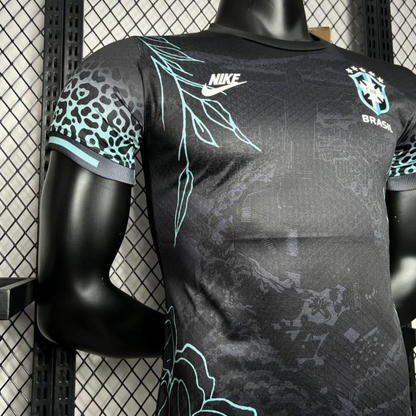 Player Version 2024 Brazil Pele Black Special Edition Jersey