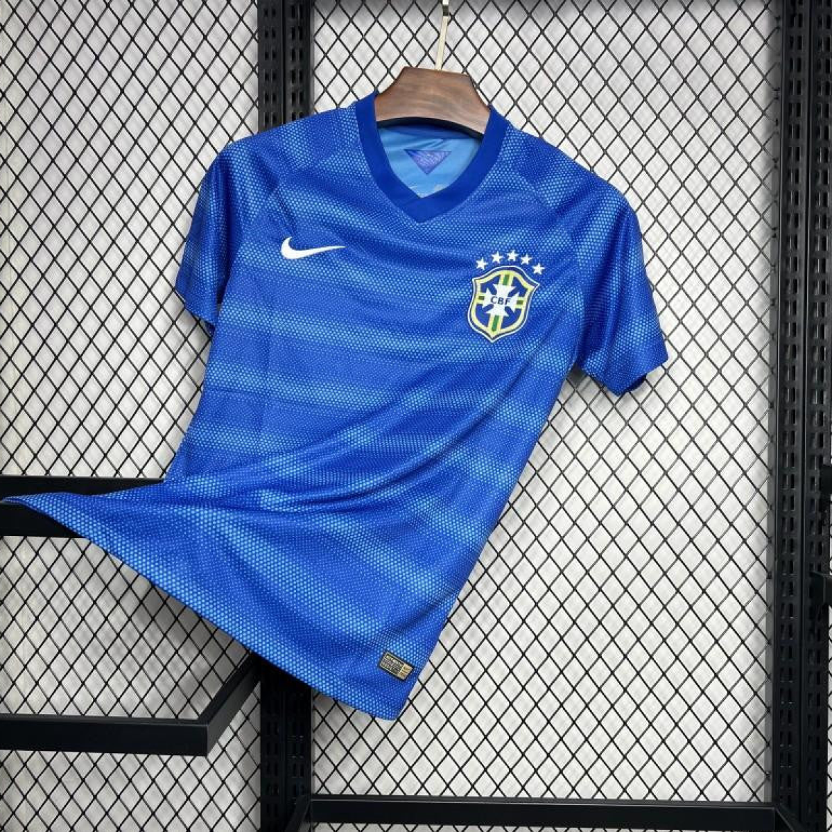 Retro 2014 Brazil Away Blue Jersey