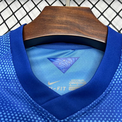 Retro 2014 Brazil Away Blue Jersey