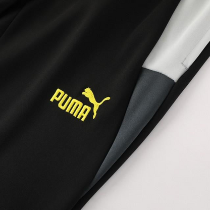 24/25 Borussia Dortmund Grey/Black Full Zipper Jacket +Long Pants