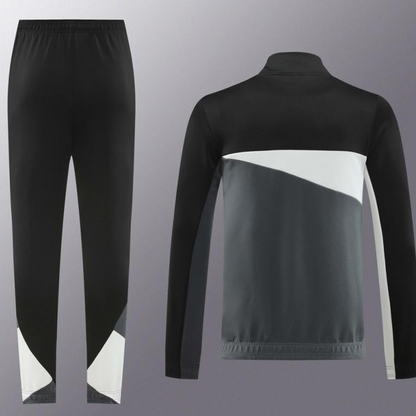 24/25 Borussia Dortmund Grey/Black Full Zipper Jacket +Long Pants