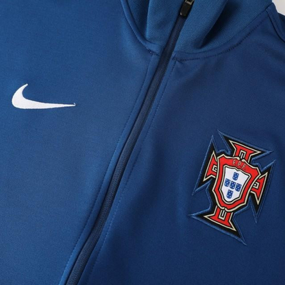 2024 Portugal Navy Full Zipper Jacket +Long Pants