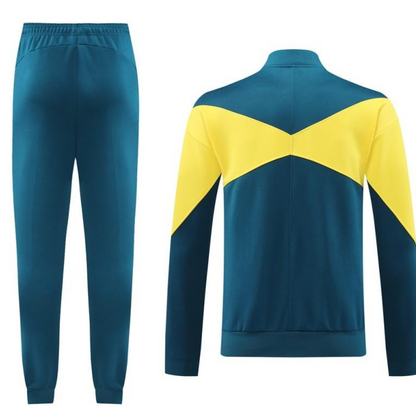 24/25 Club America Green/Yellow Full Zipper Jacket +Long Pants