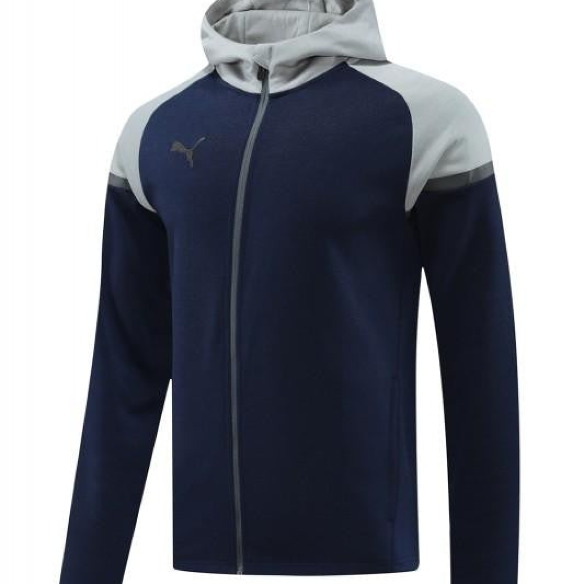 2024 Puma Navy/Grey Full Zipper Jacket +Long Pants