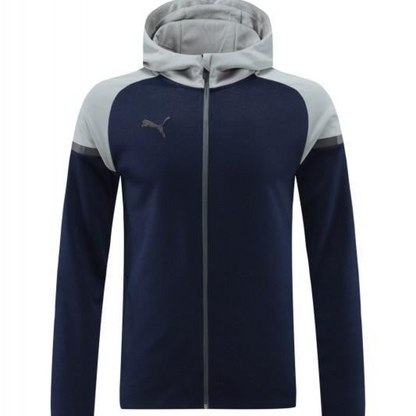 2024 Puma Navy/Grey Full Zipper Jacket +Long Pants