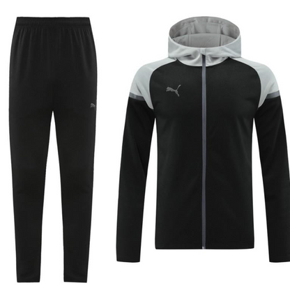 2024 Puma Black/Grey Full Zipper Jacket +Long Pants