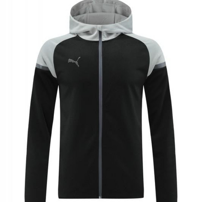 2024 Puma Black/Grey Full Zipper Jacket +Long Pants