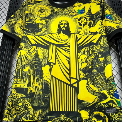 2024 Brazil X Christ Yellow Special Jersey