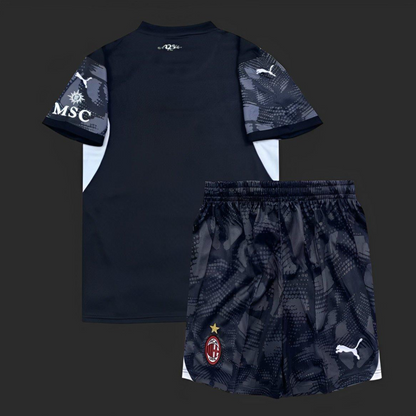 24/25 Kids AC Milan Black Goalkeeper Jersey