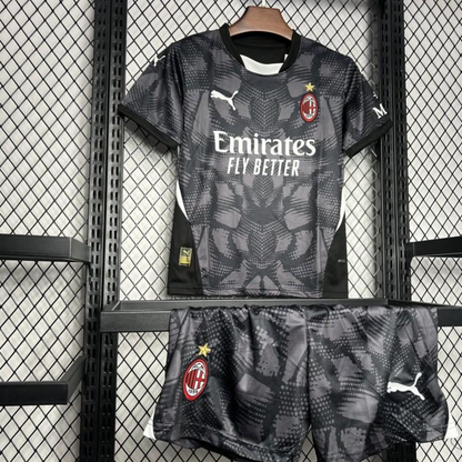 24/25 Kids AC Milan Black Goalkeeper Jersey