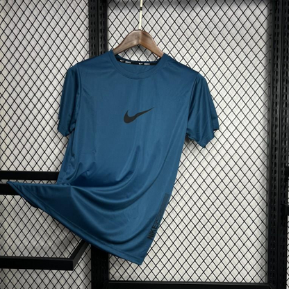 2024 Nike Ocean Blue Cotton T-shirt  #1032