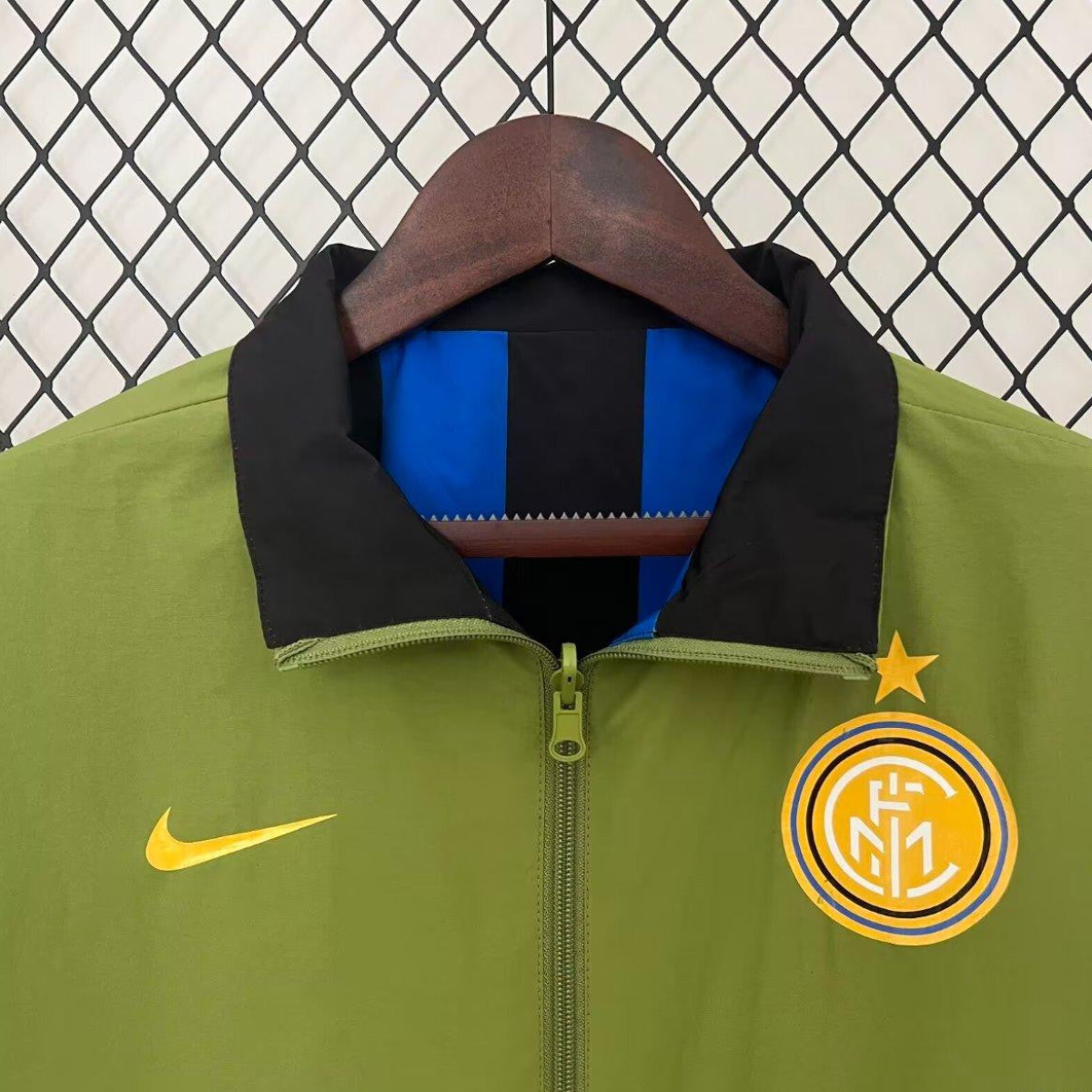 24/25 Inter Milan Green/Black Blue Reversible Windbreaker