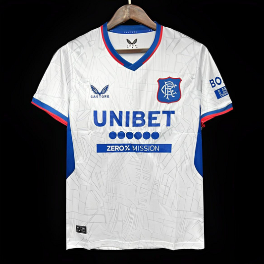 24/25 Glasgow Rangers Away White Jersey