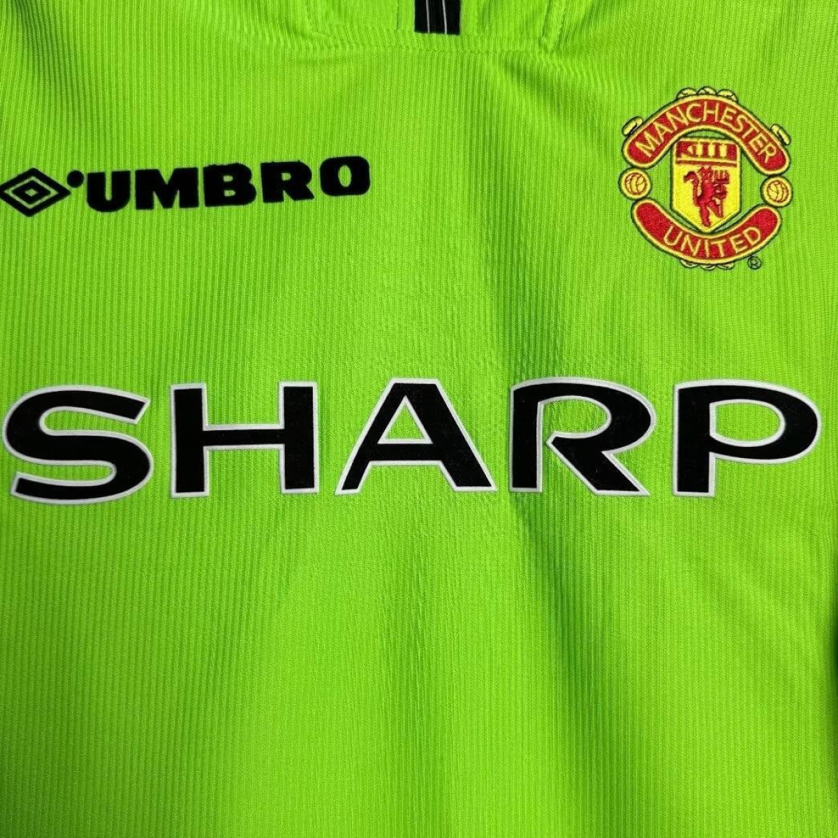 Retro 98/99 Manchester United Goalkeeper Green Long Sleeve Jeresy