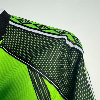 Retro 98/99 Manchester United Goalkeeper Green Long Sleeve Jeresy