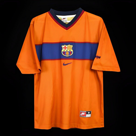 Retro 99/00 Barcelona Third Orange Jersey