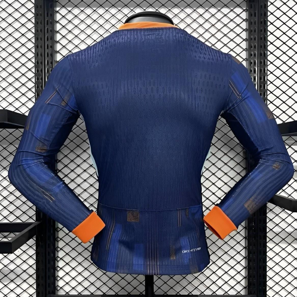 Player Version 2024 Netherlands Away Long Sleeve Jersey