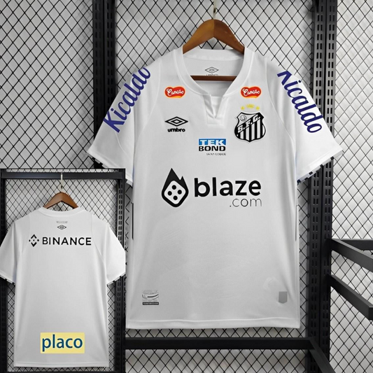 24/25 Santos Home Jersey + All Sponsors