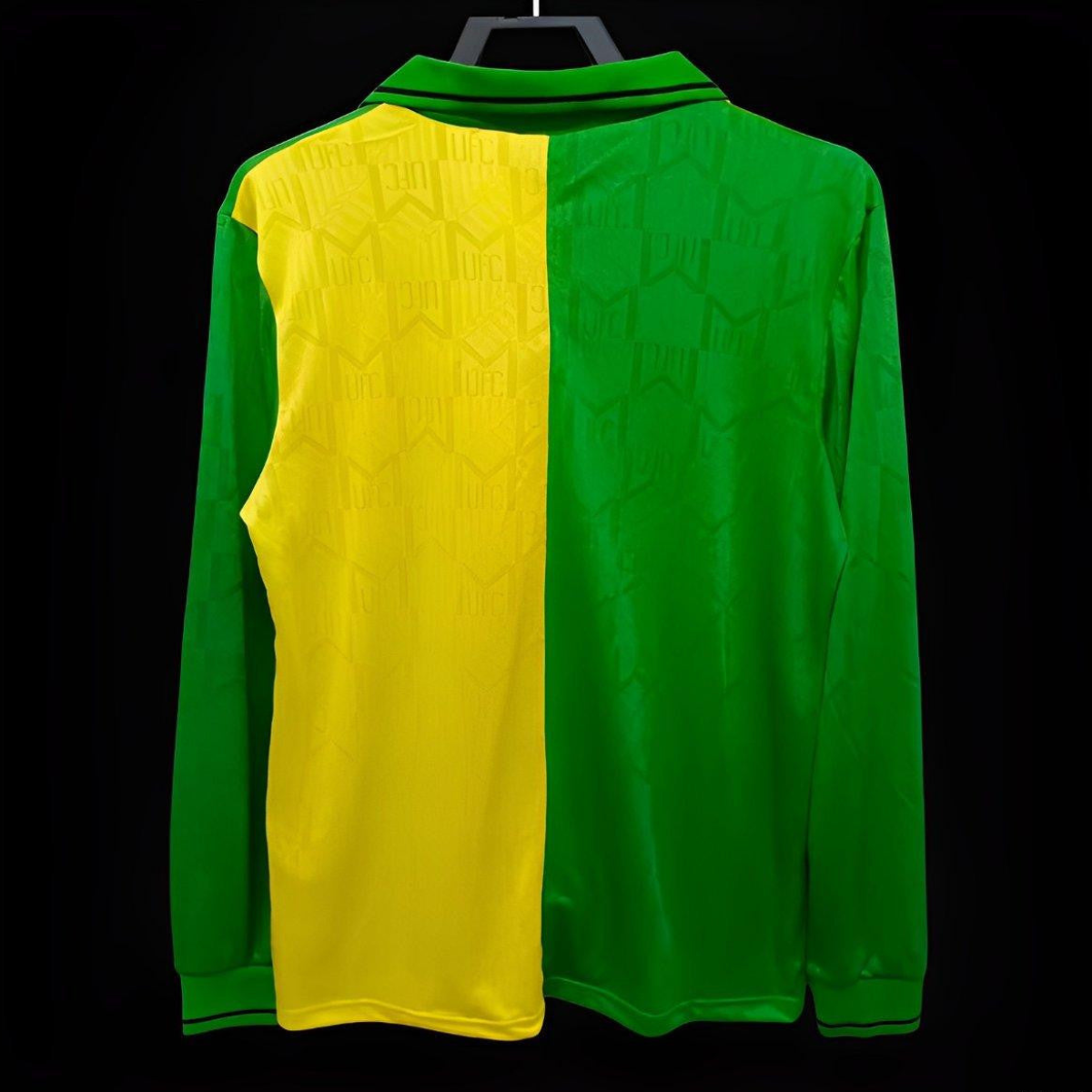 Retro 92/94 Manchester United Third Green/Yellow Long Sleeve Jersey