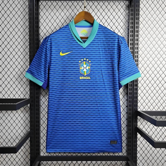 2024 Brazil Away Blue Jersey