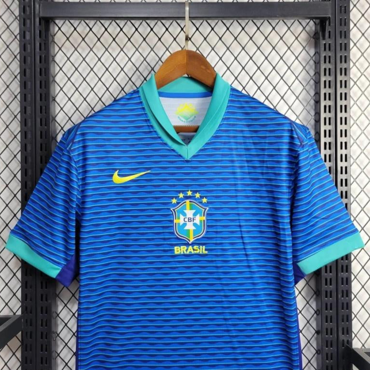 2024 Brazil Away Blue Jersey
