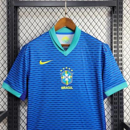 2024 Brazil Away Blue Jersey