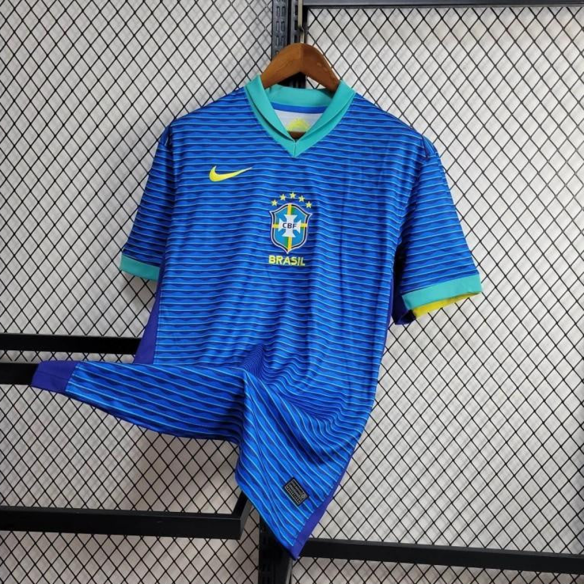 2024 Brazil Away Blue Jersey