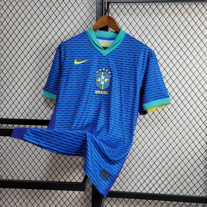 2024 Brazil Away Blue Jersey