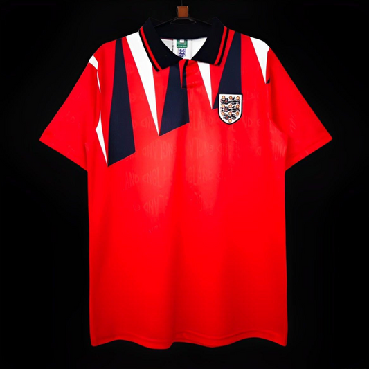 Retro 1992 England Away Red Jersey