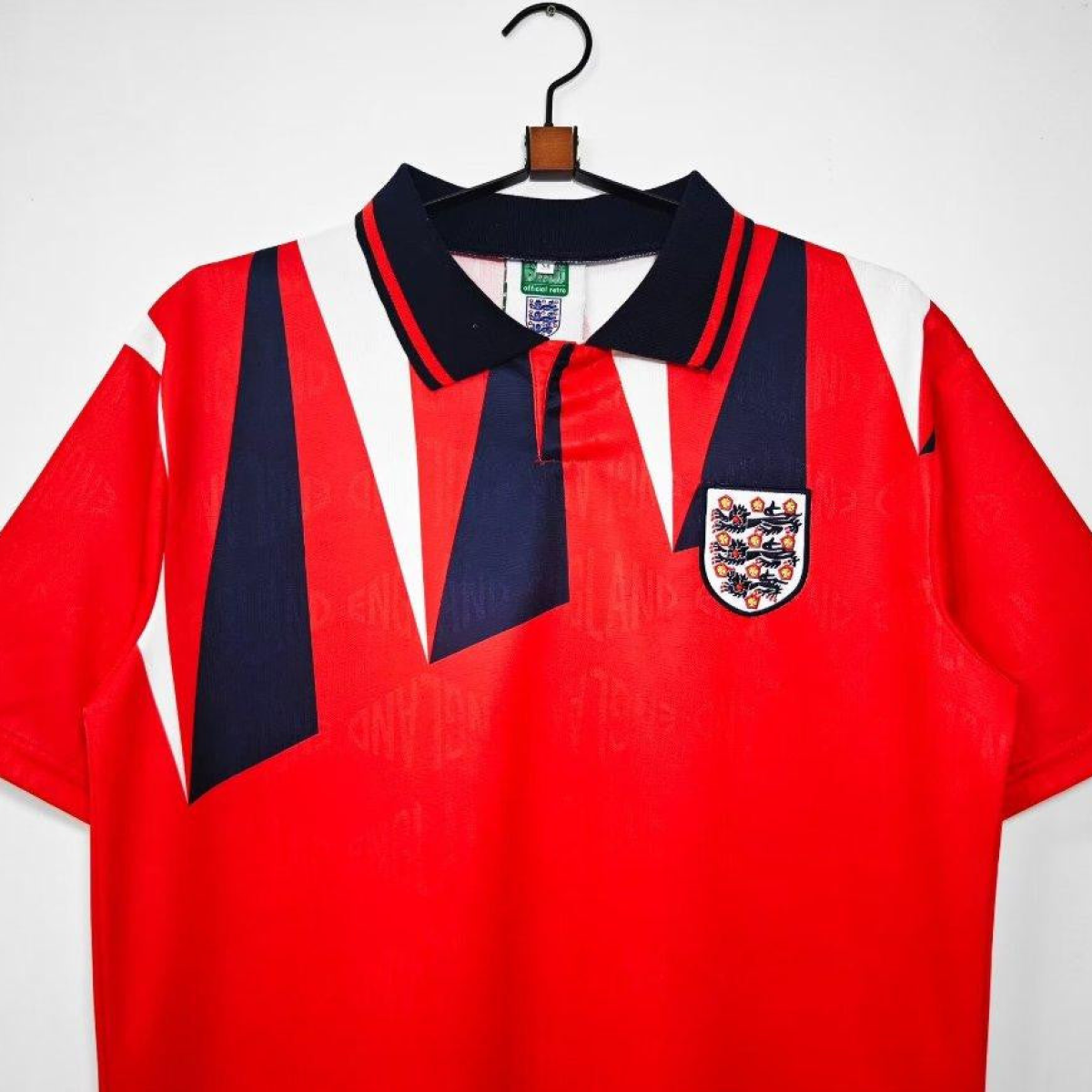 Retro 1992 England Away Red Jersey