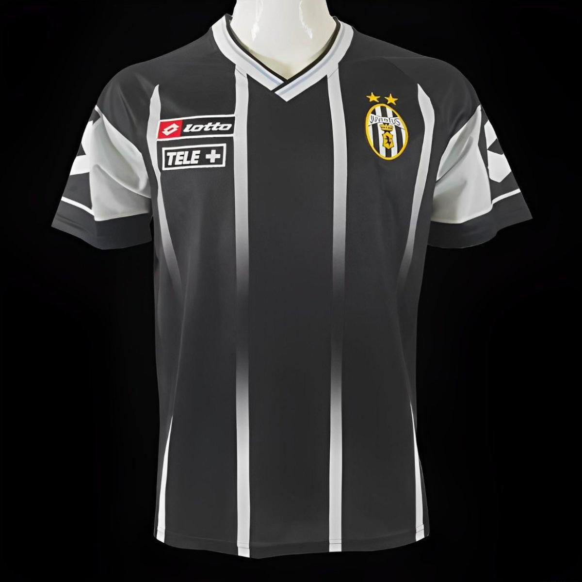 Retro 00/01 Juventus Lotto Black Training Jersey