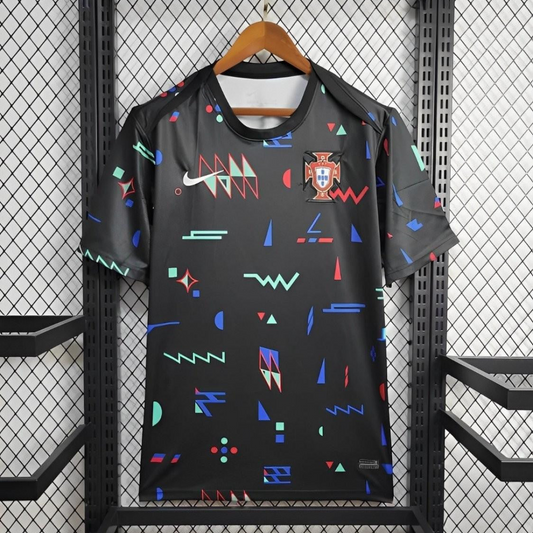 2024 Portugal Pre-match Small Geometric Patterns Jersey