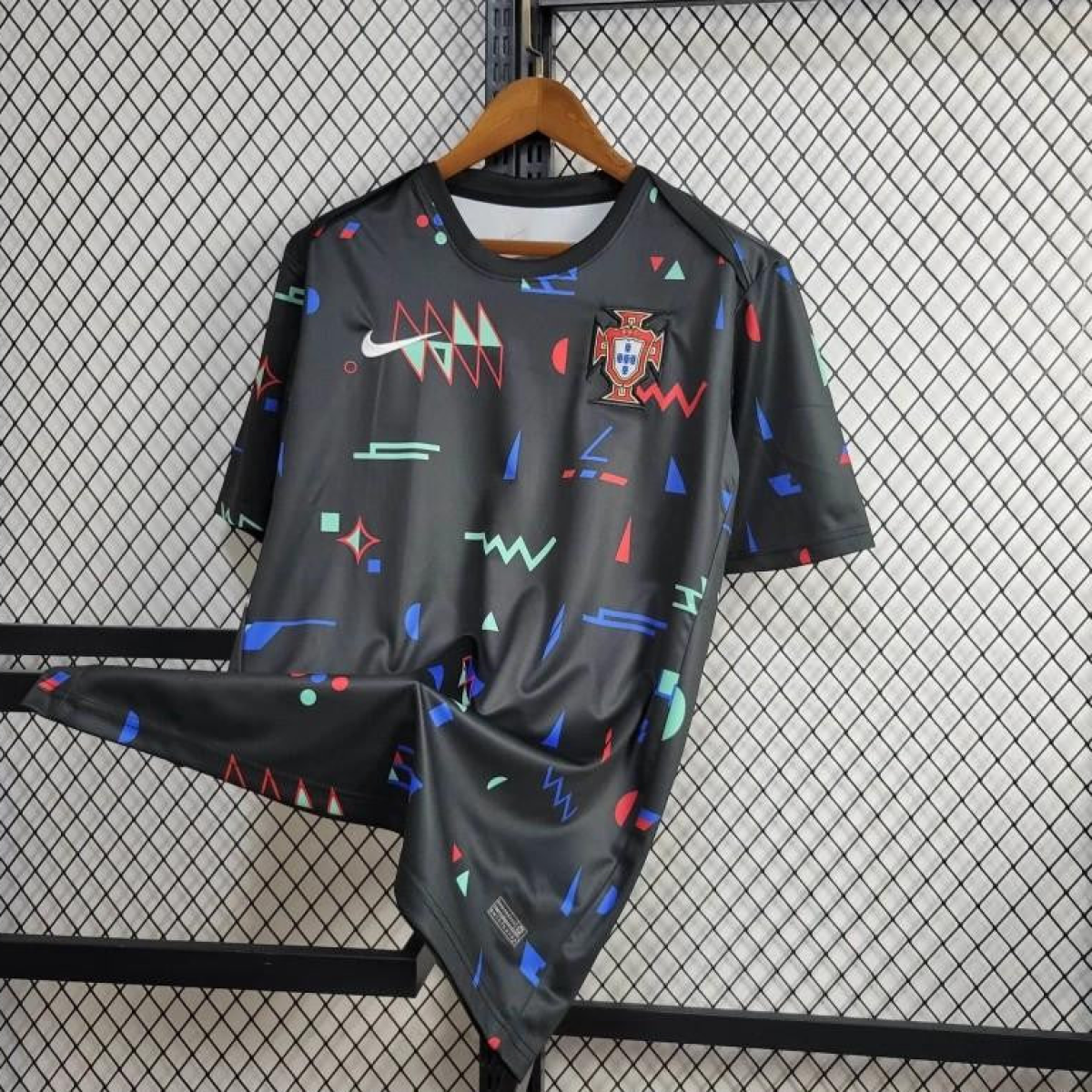 2024 Portugal Pre-match Small Geometric Patterns Jersey