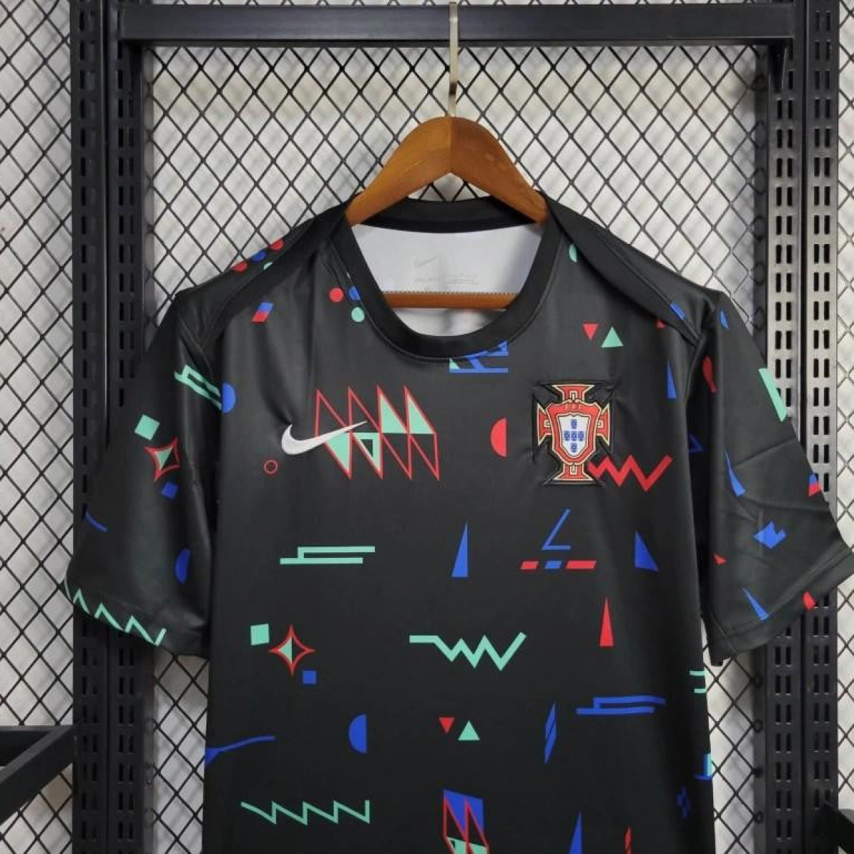 2024 Portugal Pre-match Small Geometric Patterns Jersey