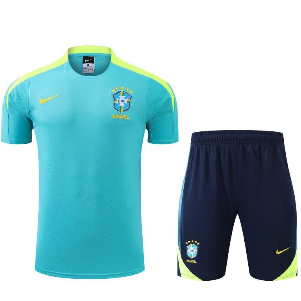 2024 Brazil Blue Short Sleeve Jersey+Shorts