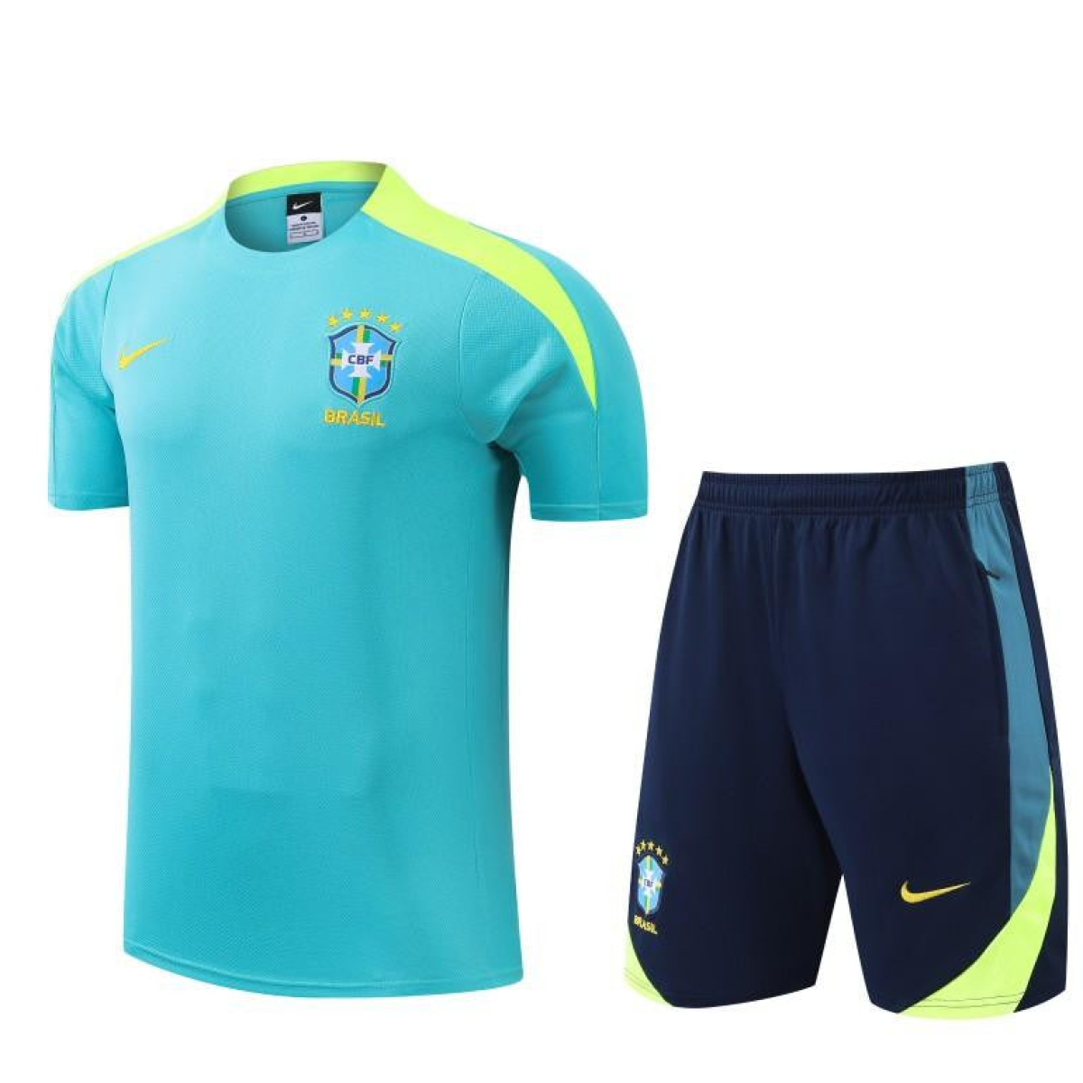 2024 Brazil Blue Short Sleeve Jersey+Shorts