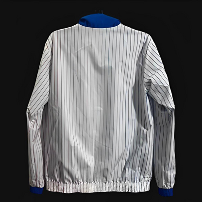 2024 France Blue/White Reversible Full Zipper Jacket