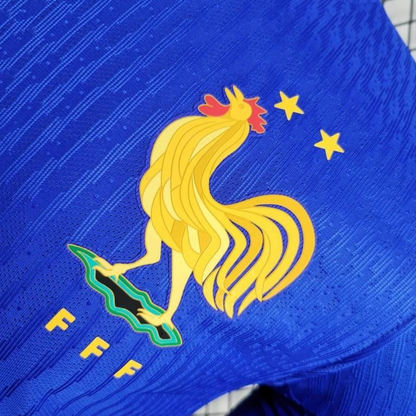 Player Version 2024 France Home Long Sleeve Jersey