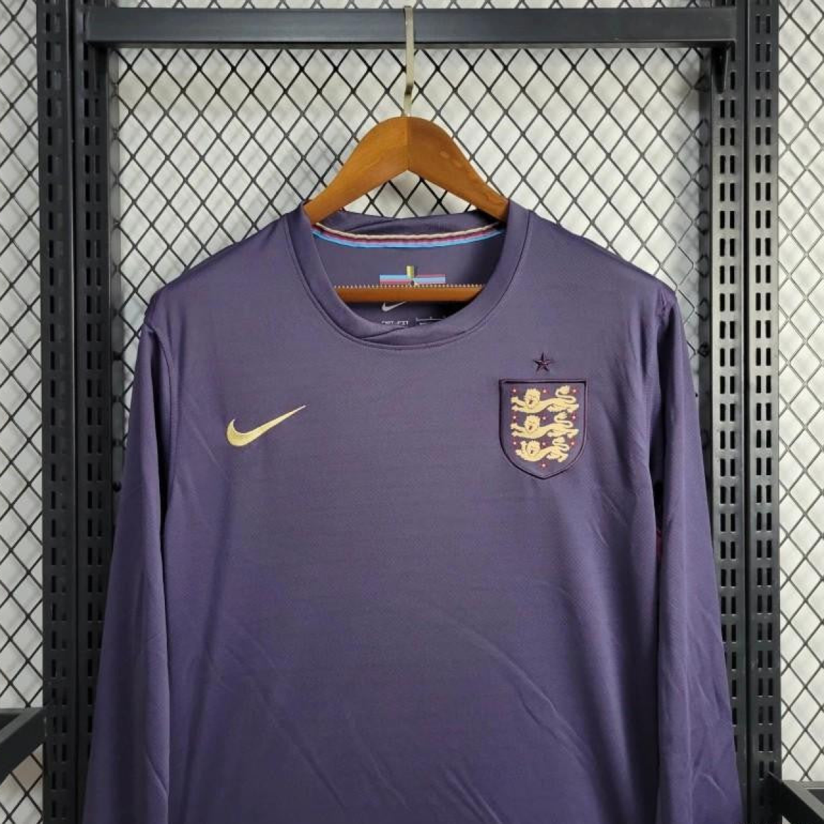 2024 England Away Navy Long Sleeve Jersey