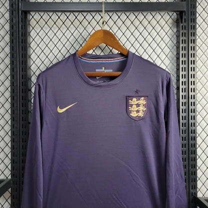 2024 England Away Navy Long Sleeve Jersey