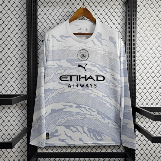 24/25 Manchester City Puma Year of the Dragon White Long Sleeve Jersey