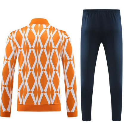 2024 Ivory Coast Orange  Full Zipper Hoodie Jacket+Pants